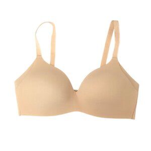 Knix Wingwoman Contour Bra, Wireless, Tan, Size 1 Fits 32A, 32B, Comfort,